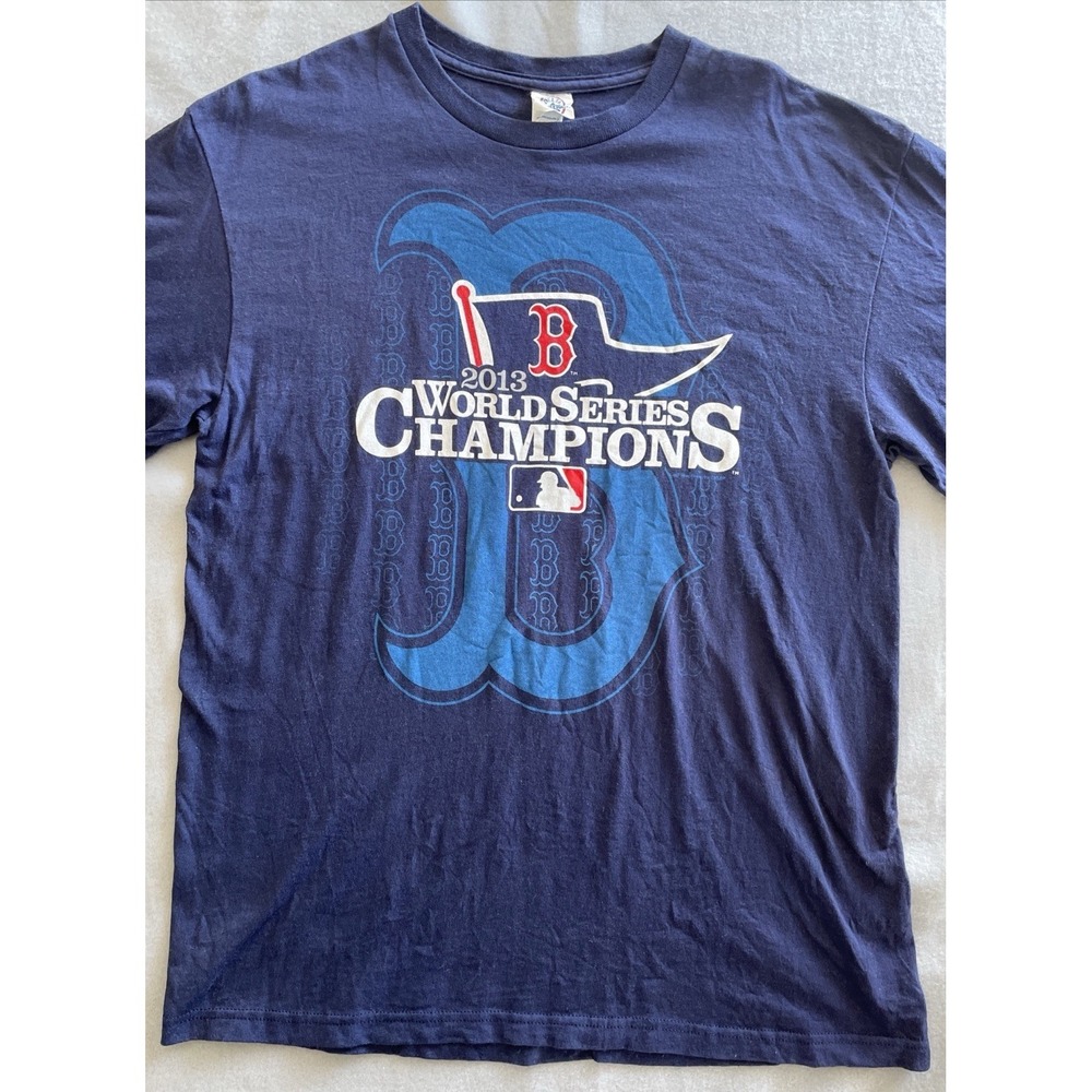 Boston Red Sox MLB 2013 World Series Champions Delta Apparel Shirt Men's‎ Size L
